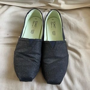 Toms Alpargata Sparkle Navy Women’s 9